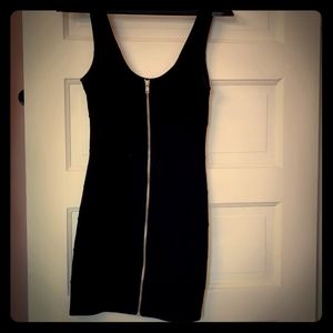 H &M zipper mini dress